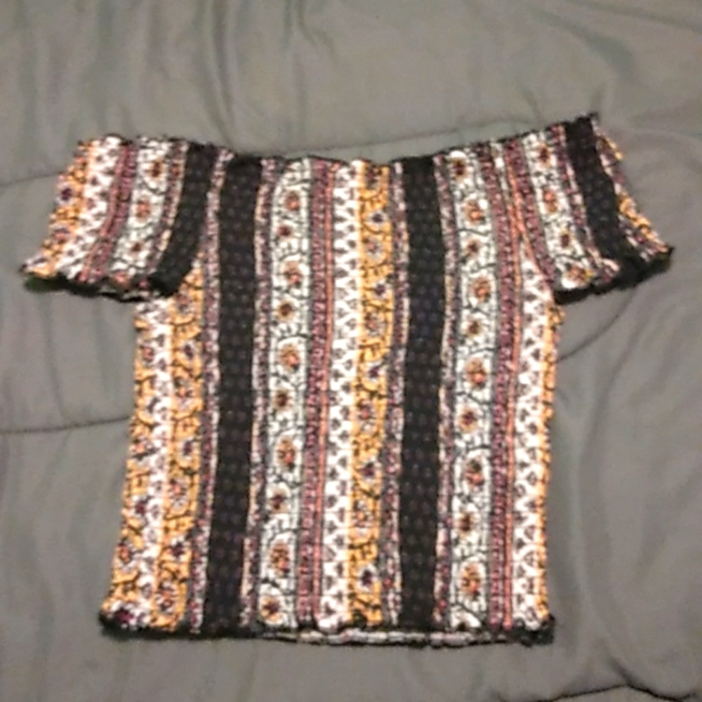 Off the shoulder crop top